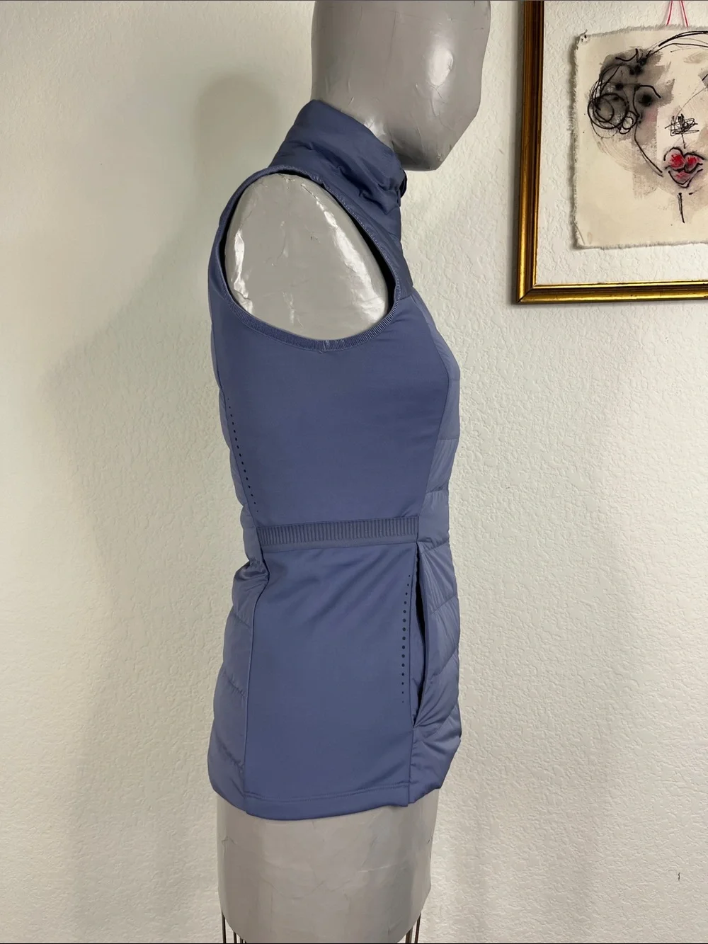 Lululemon Down For It All Down Quilted Running Vest Peri Purple PrimoLodt